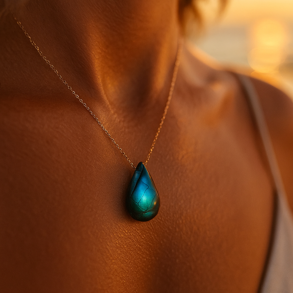 Lagoon | Necklace in labradorite