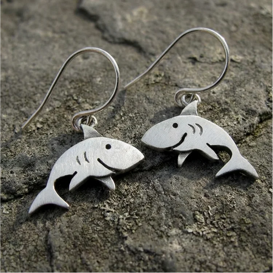 Vintage Shark Earrings