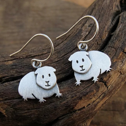 Vintage Guinea Pig Earrings