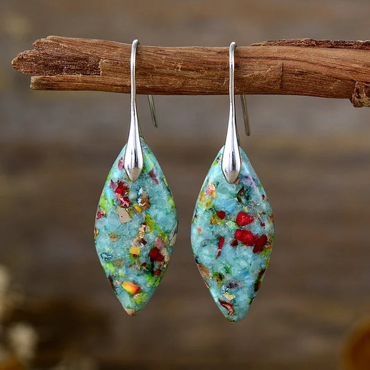 Vintage Natural Stone Earrings
