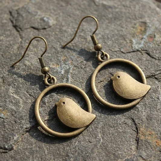 Vintage Simple Animal Bird Earrings