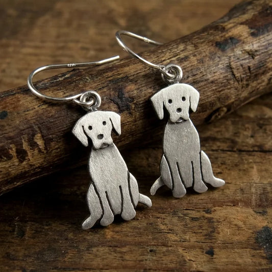 Vintage Golden Retriever Earrings