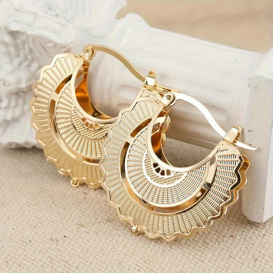 Vintage Hip Hop Style Hoop Earrings