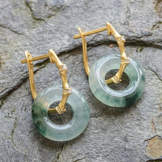 Vintage Turquoise Crystal Earrings