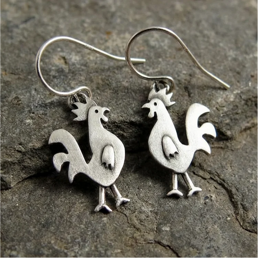 Vintage Rooster Earrings