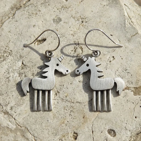 Vintage Unicorn Earrings