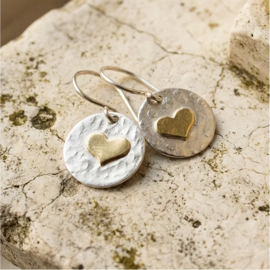 Vintage Heart Earrings