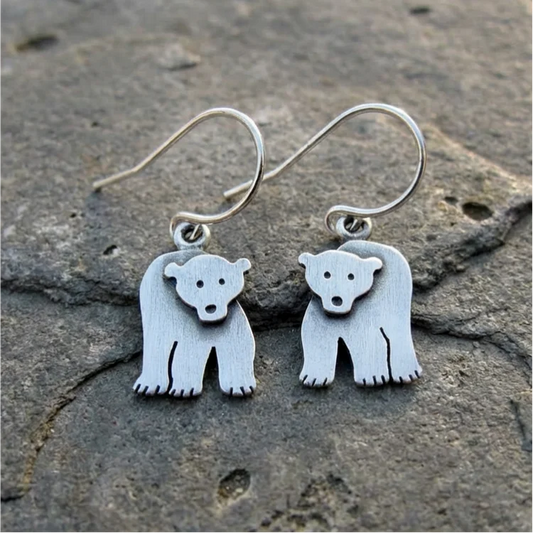 Vintage Polar Bear Earrings