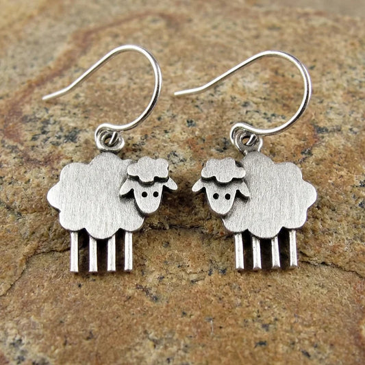 Vintage Sheep Earrings
