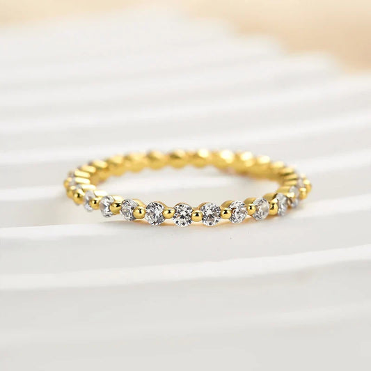 Round Cut Full Eternity Classic Ring