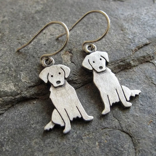 Tiny Golden Retriever Earrings