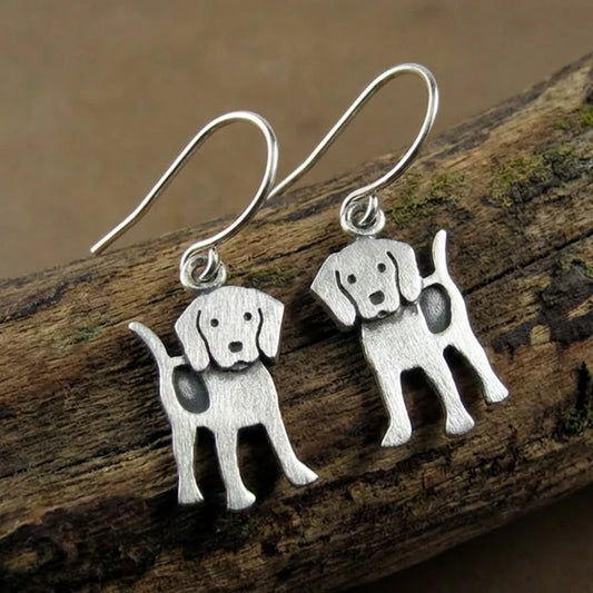 Vintage Beagle Earrings