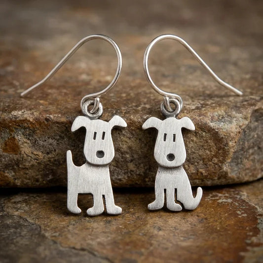 Vintage Puppy Earrings