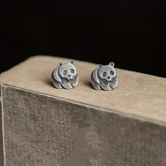 Vintage Panda Earrings