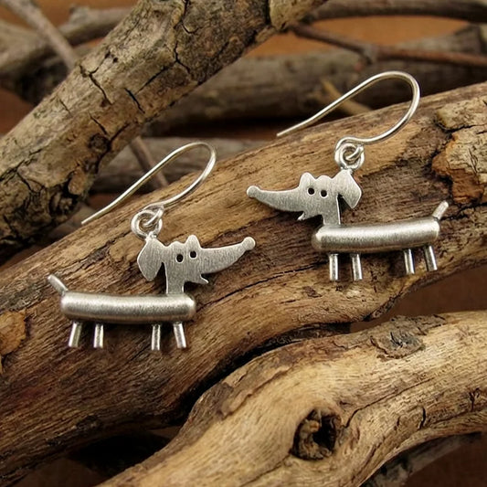 Vintage Dachshund Earrings