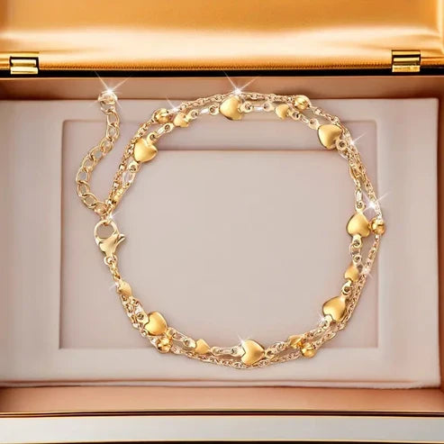 Golden Heart Bright Bracelet